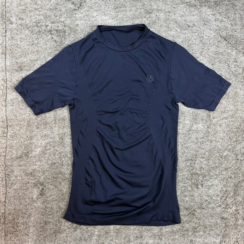 Victorias Secret Seamless Tee Women's L/XL Navy